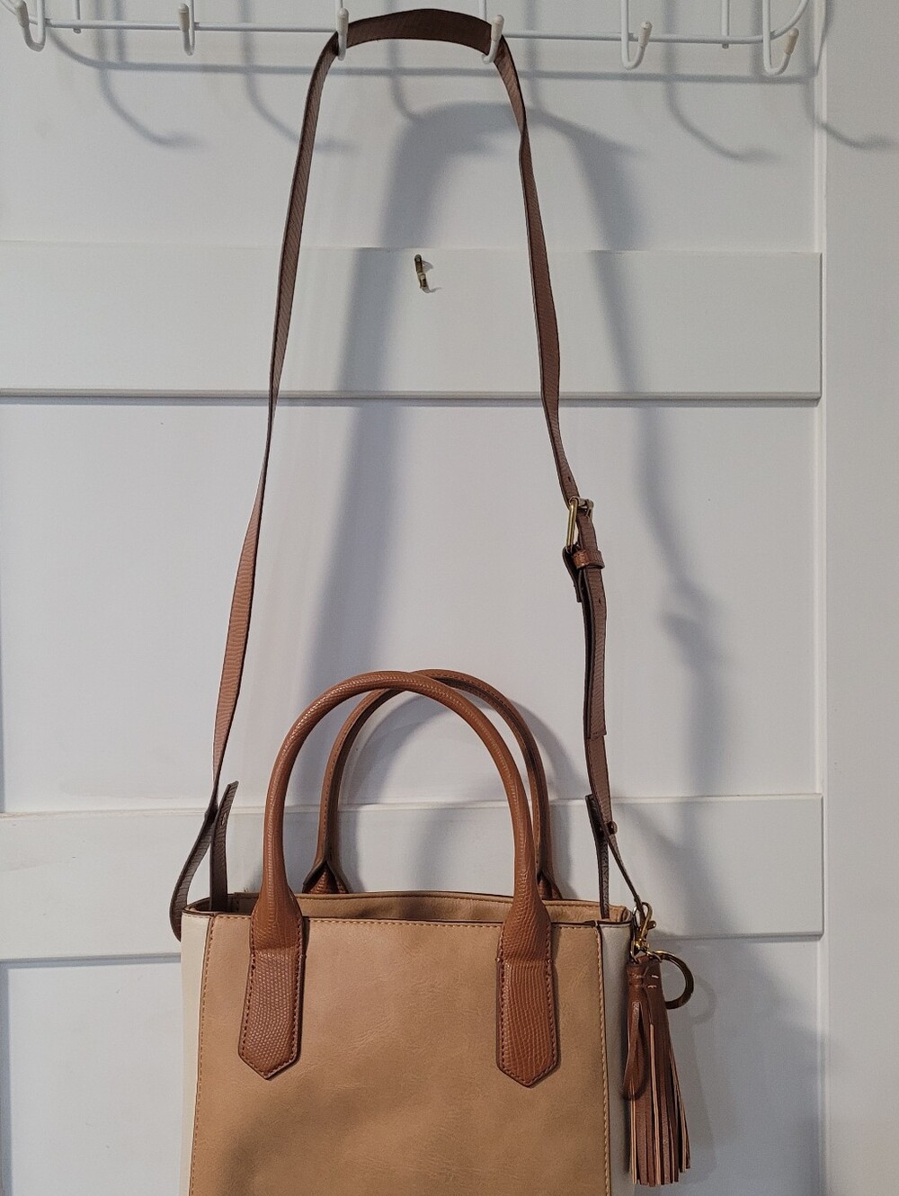 Classic Tan Tote Bag with Tassel - Women Bags